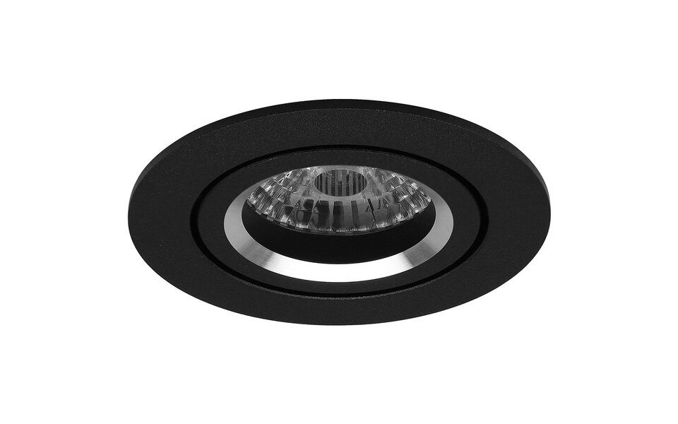 HLW LED Pragmi Aerony Pro 6W LED Spot Set - Kantelbare Ronde Inbouwspot Mat Zwart