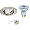 Dimmable LED recessed spotlight GU10 3.4W 230lm 4000K matte nickel