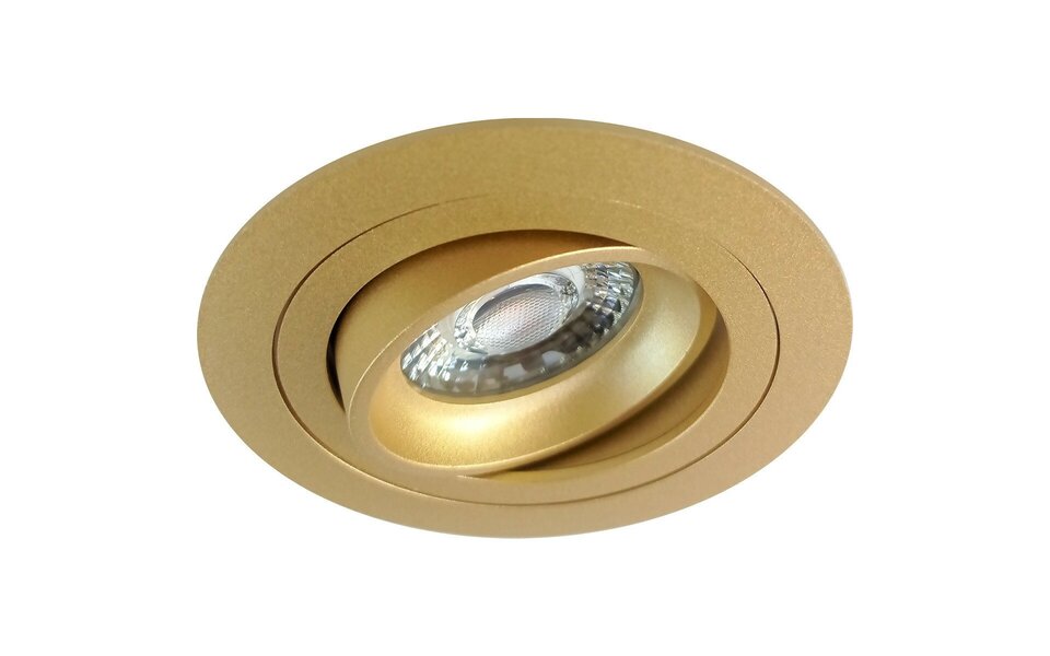 HLW LED LED Spot Set 3W - Mat Gouden Kantelbare Ronde Inbouwspot GU10 - Natuurlijk Wit HLW LED LED Spot Set 3W - Mat Gouden Kantelbare Ronde Inbouwspot GU10 - Natuurlijk Wit