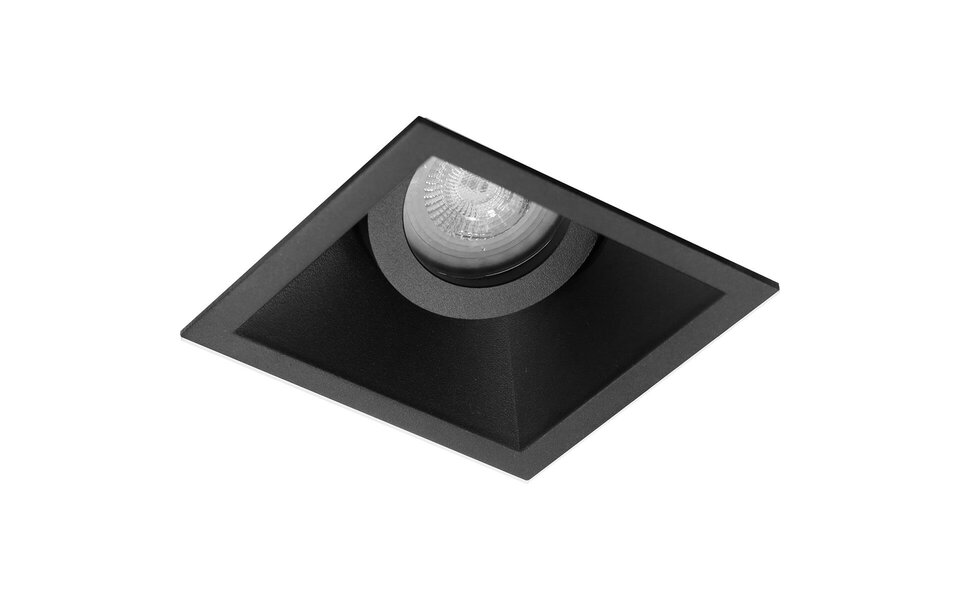 HLW LED Tiltable Square LED Recessed Spotlight 6W - Matte Black & Warm White Light HLW LED Tiltable Square LED Recessed Spotlight 6W - Matte Black & Warm White Light