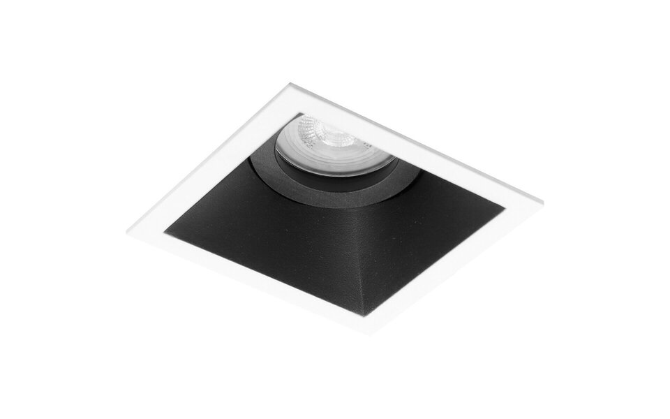 HLW LED LED Spot Set 6W - Dimbare Kantelbare Vierkante Inbouwspot Mat Zwart/Wit HLW LED LED Spot Set 6W - Dimbare Kantelbare Vierkante Inbouwspot Mat Zwart/Wit