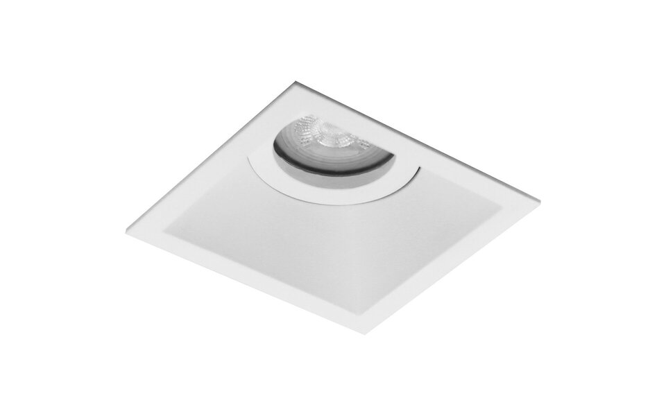 HLW LED Pragmi Zano Pro 5W LED Spot Set - Kantelbare Vierkante Inbouwspot Mat Wit