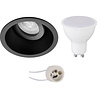 Pragmi Zano Pro LED recessed spotlight 6W GU10 3000K dimmable black