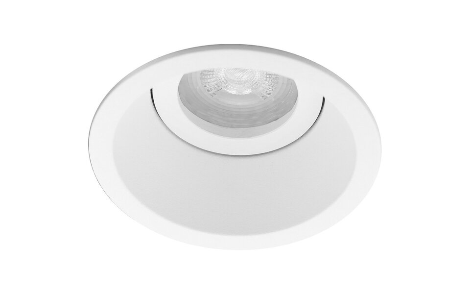 HLW LED LED Spot Set 6W - Tiltable Round White Recessed Spotlight | Pragmi Zano Pro