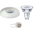 LED Spot Set 4W - Dimbare Ronde Inbouwspot Mat Wit | GU10 Fitting Warm Wit