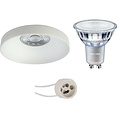 LED Spot Set - Dimmable Round Recessed Spotlight Matt White 9W LED Lamp GU10