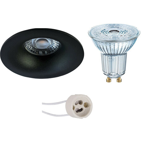 4W Dimbare LED Spot Inbouw Rond - Mat Zwart & Wit - GU10 LED Lamp