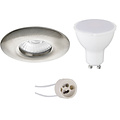 LED Spot Set 6W - Dimbare IP65 Ronde Inbouwspot met GU10 Fitting, Witte Spot LED Spot Set 6W - Dimbare IP65 Ronde Inbouwspot met GU10 Fitting, Witte Spot