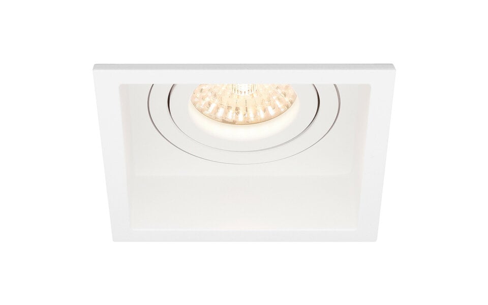 HLW LED Dimbare 3W LED Spot Set - Vierkante Kantelbare Inbouwspot Mat Wit 4000K HLW LED Dimbare 3W LED Spot Set - Vierkante Kantelbare Inbouwspot Mat Wit 4000K