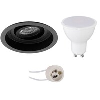 Dimmable LED Recessed Spotlight 6W GU10 3000K Matte Black Dimmable LED Recessed Spotlight 6W GU10 3000K Matte Black