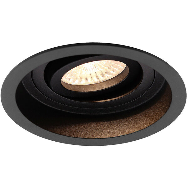 HLW LED Kantelbare 6W LED Spot Mat Zwart - Ronde Inbouwspot voor Stijlvolle Verlichting HLW LED Kantelbare 6W LED Spot Mat Zwart - Ronde Inbouwspot voor Stijlvolle Verlichting