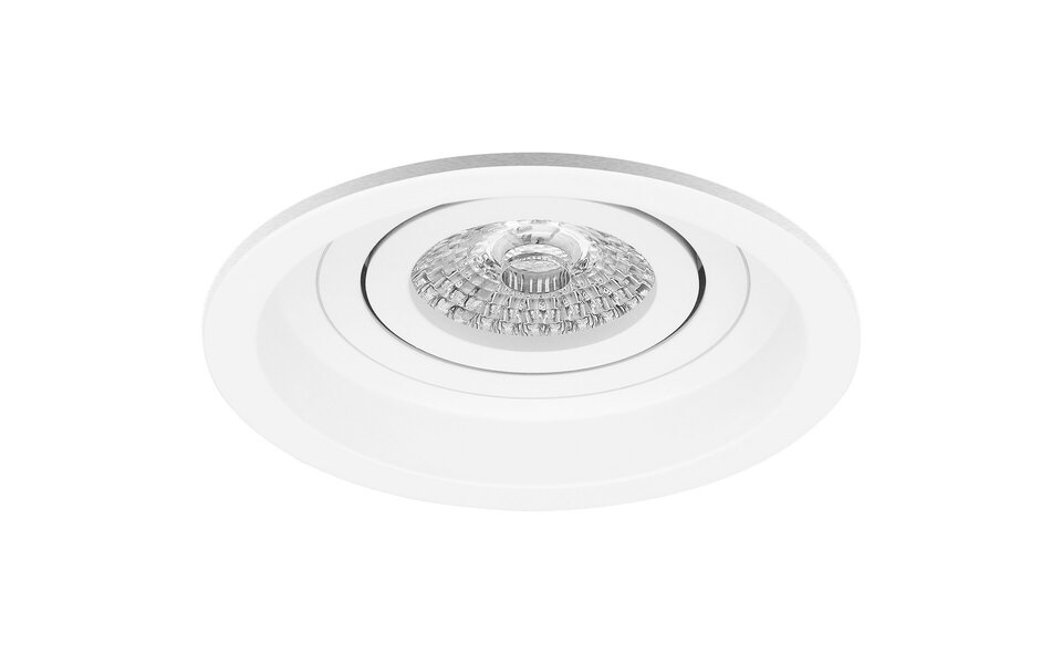 HLW LED Pragmi Domy Pro 6W LED Spotlight - Dimmable, Tiltable Round Recessed Spotlight Matte White, Natural White 4200K HLW LED Pragmi Domy Pro 6W LED Spotlight - Dimmable, Tiltable Round Recessed Spotlight Matte White, Natural White 4200K