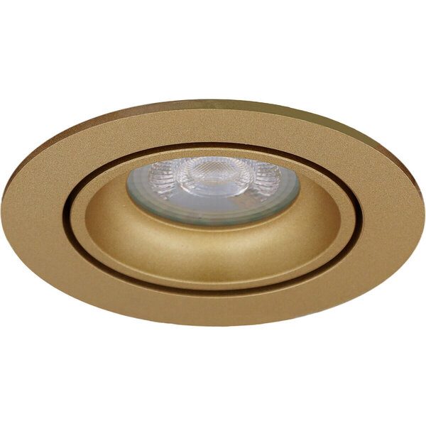 HLW LED 6W Dimbare LED Spot - Kantelbare Ronde Inbouwspot Mat Goud - Warm Wit HLW LED 6W Dimbare LED Spot - Kantelbare Ronde Inbouwspot Mat Goud - Warm Wit