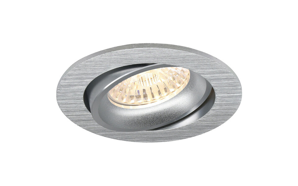 HLW LED LED Spot Set 6W - Dimbare Kantelbare Ronde Inbouwspot - Mat Zilver Witte Spot