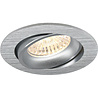 HLW LED 4W LED Spot Set - Tiltable Round Recessed Spot Light Matt Silver | Dimmable White Spot GU10