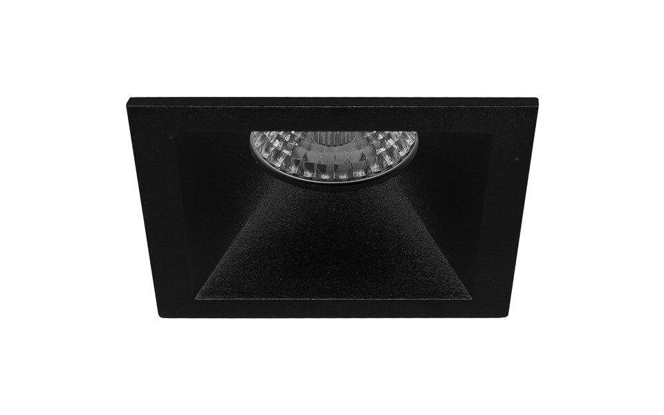 HLW LED LED Spotlight Set - Matte Black Square Recessed Spotlight 5W LED Warm White