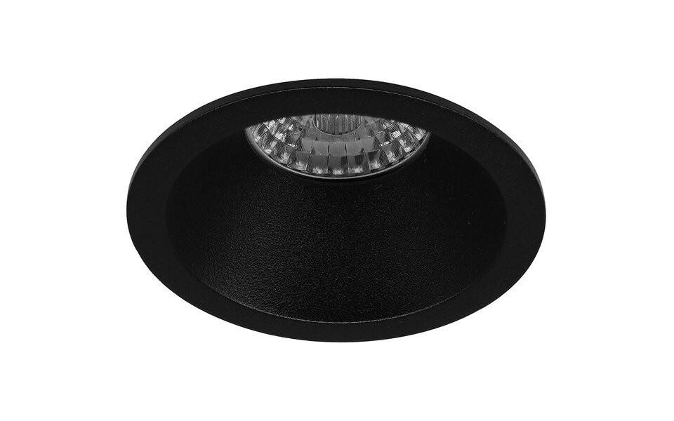 HLW LED Pragmi Pollon Pro 6W LED Spot Set - Round Dimmable Recessed Spotlight Matte Black, Natural White 4200K HLW LED Pragmi Pollon Pro 6W LED Spot Set - Round Dimmable Recessed Spotlight Matte Black, Natural White 4200K