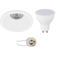 Pragmi LED recessed spotlight 6W GU10 Dimmable 3000K Ø70mm
