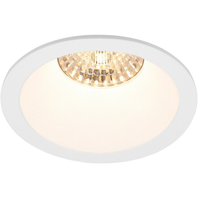 HLW LED Pragmi Pollon Pro 6W LED Spotlight - Dimmable White Round Recessed Spotlight GU10