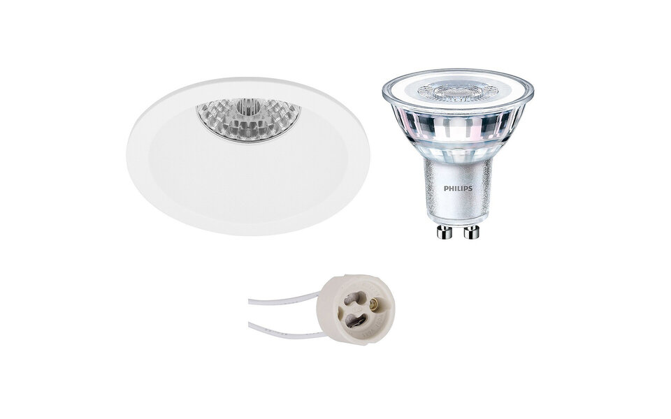 HLW LED LED Spot Set 6W - Round White Recessed Spotlight | Warm White Light, Energy Efficient HLW LED LED Spot Set 6W - Round White Recessed Spotlight | Warm White Light, Energy Efficient