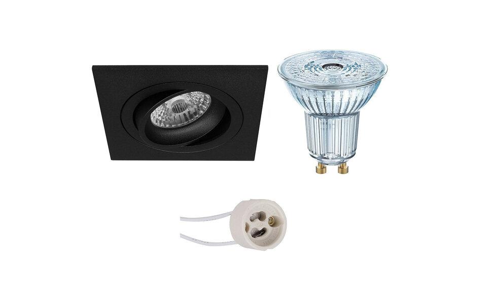 HLW LED Tiltable Dimmable Square LED Spot 4W - Recessed Spot Matte Black & White Spot HLW LED Tiltable Dimmable Square LED Spot 4W - Recessed Spot Matte Black & White Spot