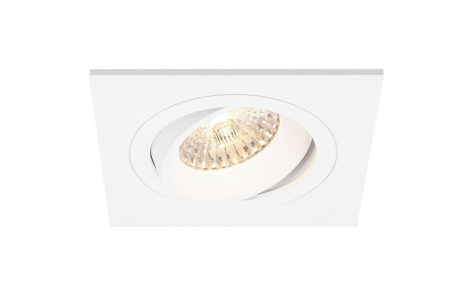 HLW LED 5W LED Spot Set - Kantelbare Vierkante Inbouwspot Witte Spot GU10