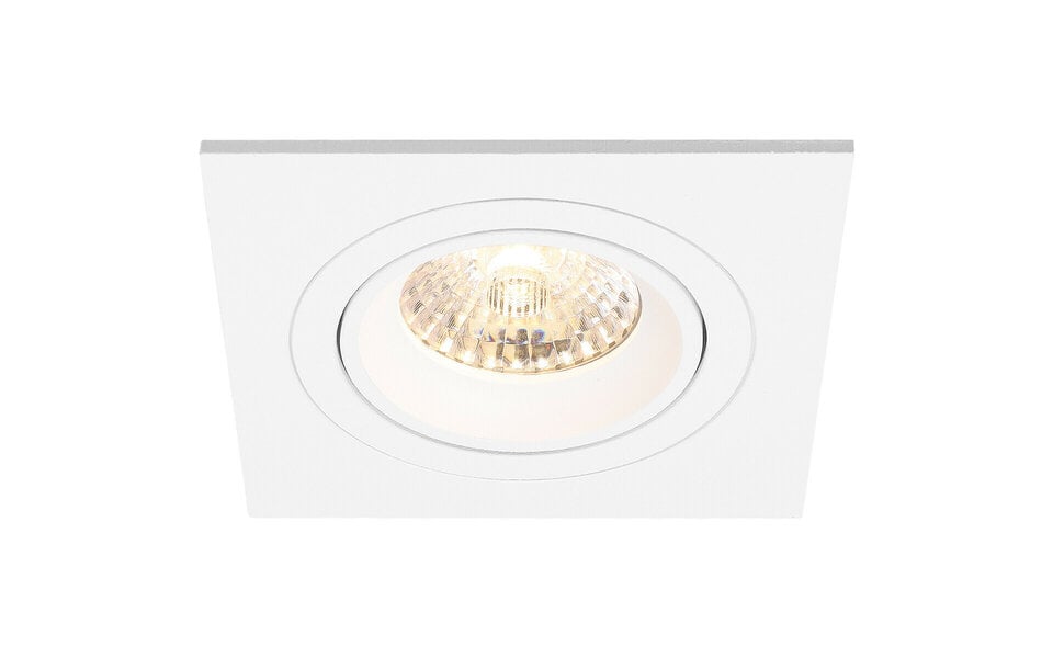 HLW LED LED Spot Set - 6W Tiltable Recessed Spotlight Square White Spotlight GU10