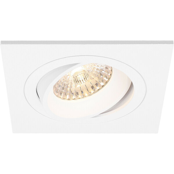 HLW LED LED Spot Set 3W - Kantelbare Vierkante Inbouwspot Mat Wit - Dimbaar & Warm Wit HLW LED LED Spot Set 3W - Kantelbare Vierkante Inbouwspot Mat Wit - Dimbaar & Warm Wit