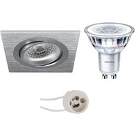 Pragmi Borny Pro Tiltable LED Recessed Spotlight Matte Silver
