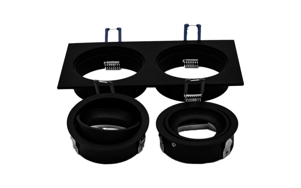 HLW LED LED Spot Set 6W - Tiltable, Dimmable Matte Black Recessed Spot GU10 HLW LED LED Spot Set 6W - Tiltable, Dimmable Matte Black Recessed Spot GU10