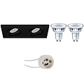 6W LED Spot Set - Kantelbare Inbouwspot Mat Zwart & Wit | GU10 LED Lamp