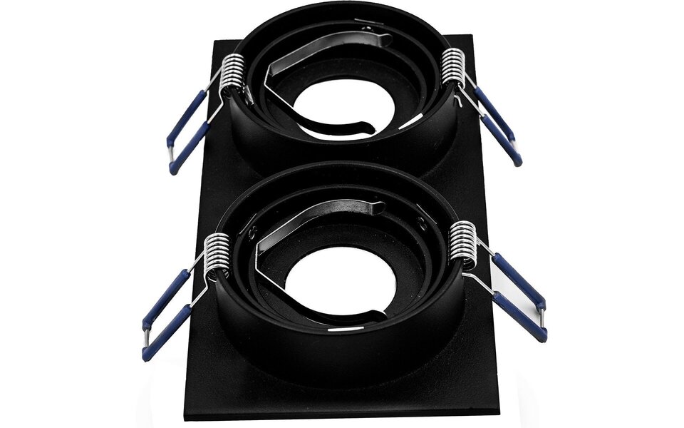 HLW LED 6W LED Spot Set - Tiltable Recessed Spotlights Matte Black & White | GU10 LED Lamp