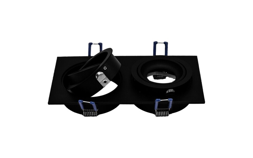 HLW LED 6W LED Spot Set - Kantelbare Inbouwspot Mat Zwart & Wit | GU10 LED Lamp