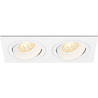HLW LED Pragmi Borny Pro 6W LED Spot Set - Tiltable, Dimmable Recessed Spotlight Matte White