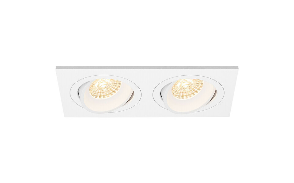 HLW LED 9W LED Spot Set - Kantelbare Dimbare Witte Inbouwspot - Mat Wit Design HLW LED 9W LED Spot Set - Kantelbare Dimbare Witte Inbouwspot - Mat Wit Design
