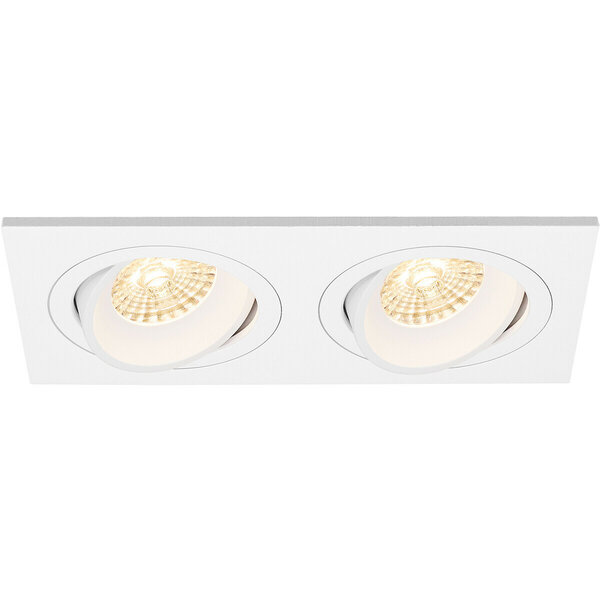 HLW LED 9W LED Spot Set - Kantelbare Dimbare Witte Inbouwspot - Mat Wit Design HLW LED 9W LED Spot Set - Kantelbare Dimbare Witte Inbouwspot - Mat Wit Design