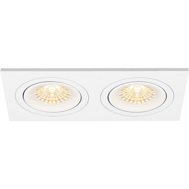 HLW LED 9W LED Spot Set - Tiltable Dimmable White Recessed Spotlight - Matte White Design HLW LED 9W LED Spot Set - Tiltable Dimmable White Recessed Spotlight - Matte White Design