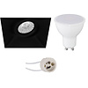 LED recessed spotlight matte black 6W dimmable GU10 4200K LED recessed spotlight matte black 6W dimmable GU10 4200K