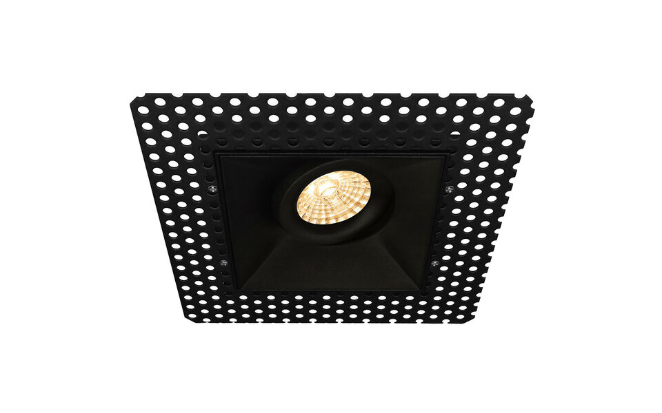 HLW LED LED Spot Set 6W - Kantelbare Vierkante Inbouwspot Mat Zwart, Trimless, Warm Wit HLW LED LED Spot Set 6W - Kantelbare Vierkante Inbouwspot Mat Zwart, Trimless, Warm Wit