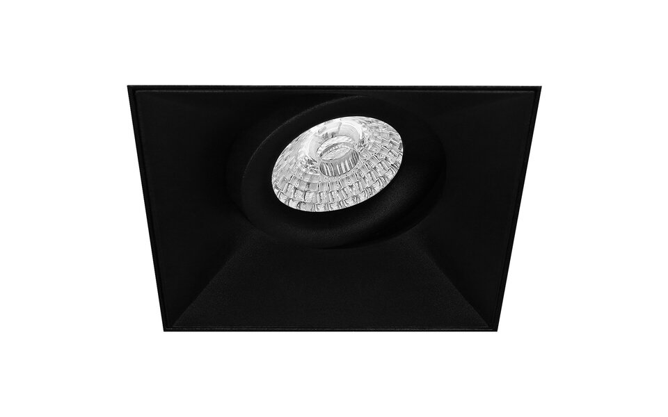 HLW LED 7W LED Spot Set - Kantelbare Vierkante Inbouwspot Mat Zwart & Wit - Dimbaar