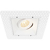 HLW LED LED Spotlight Set 5W - Tiltable Square Recessed Spotlight Matt White - Energy-efficient LED Lamp