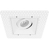 HLW LED LED Spot Set - Dimmable Tiltable Square Recessed Spotlight 4W Matt White