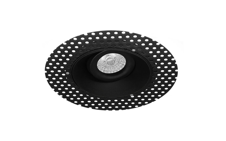 HLW LED Round Matte Black Recessed Spotlight - Tiltable 5W LED Spotlight, Energy Efficient & Stylish
