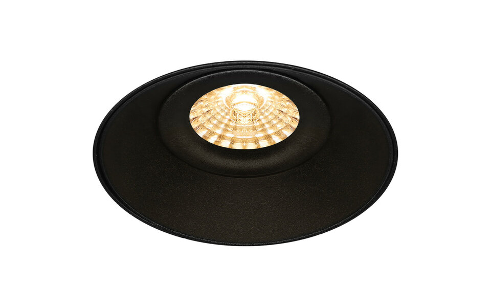 HLW LED Kantelbare 6W LED Spot - Ronde Inbouwspot Mat Zwart & Witte Spot GU10