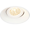 HLW LED LED Spot Set 6W - Dimmable Tiltable Round Recessed Spotlight Matte White - GU10