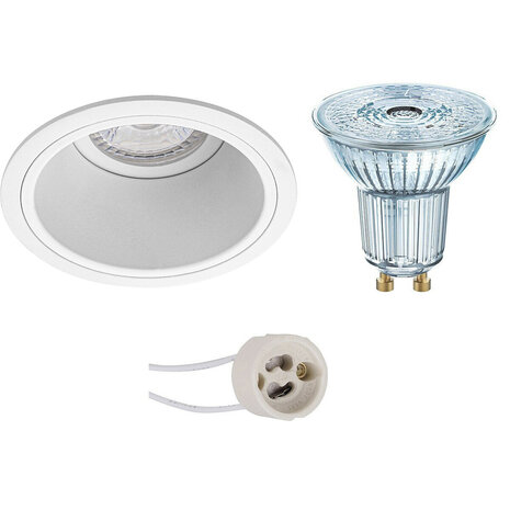 LED Spot Set 4W Dimbaar - Ronde Witte Inbouwspot GU10 - Natuurlijk Wit 4000K LED Spot Set 4W Dimbaar - Ronde Witte Inbouwspot GU10 - Natuurlijk Wit 4000K