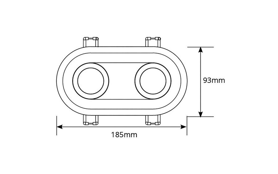 HLW LED LED Spot Set - Kantelbare Inbouwspot 4W LED - Dimbare Witte Spot GU10