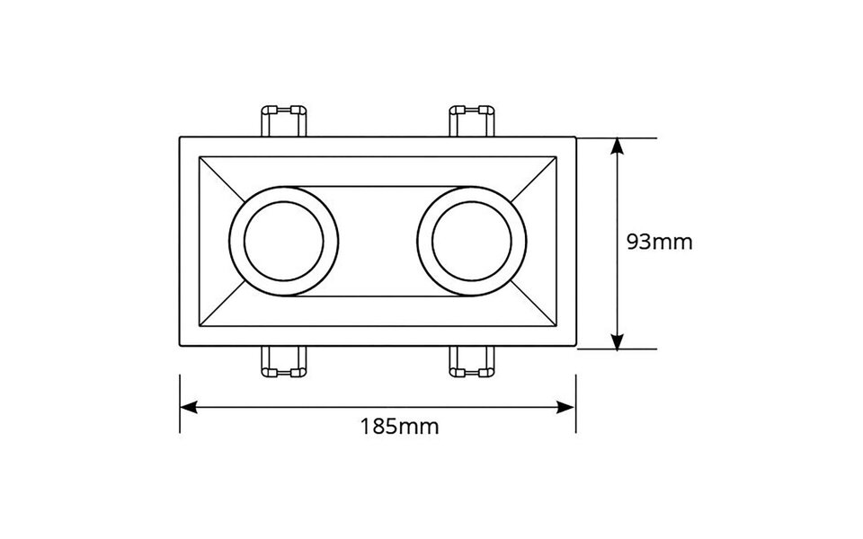HLW LED LED Spot Set 7W LED - Kantelbare, Dimbare Inbouwspot in Mat Zwart & Wit HLW LED LED Spot Set 7W LED - Kantelbare, Dimbare Inbouwspot in Mat Zwart & Wit