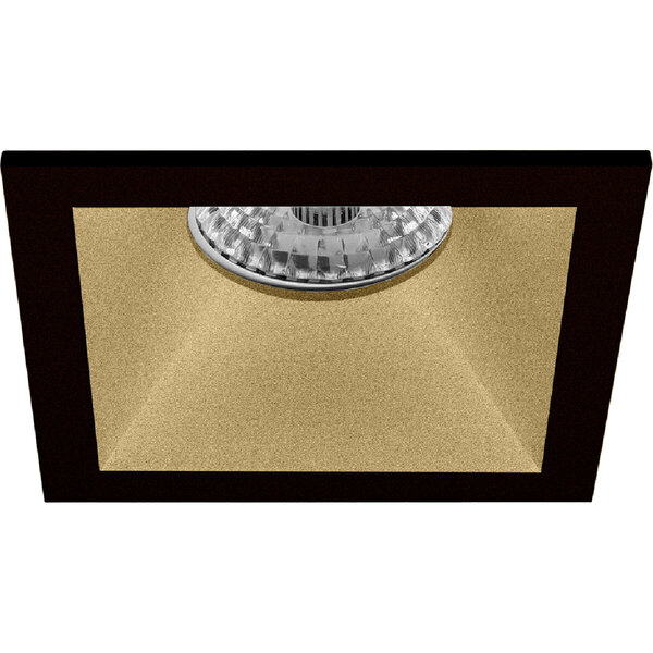 HLW LED 6W Dimbare LED Spot Set - Vierkante Inbouwspot Mat Zwart/Goud, Natuurlijk Wit 4200K HLW LED 6W Dimbare LED Spot Set - Vierkante Inbouwspot Mat Zwart/Goud, Natuurlijk Wit 4200K
