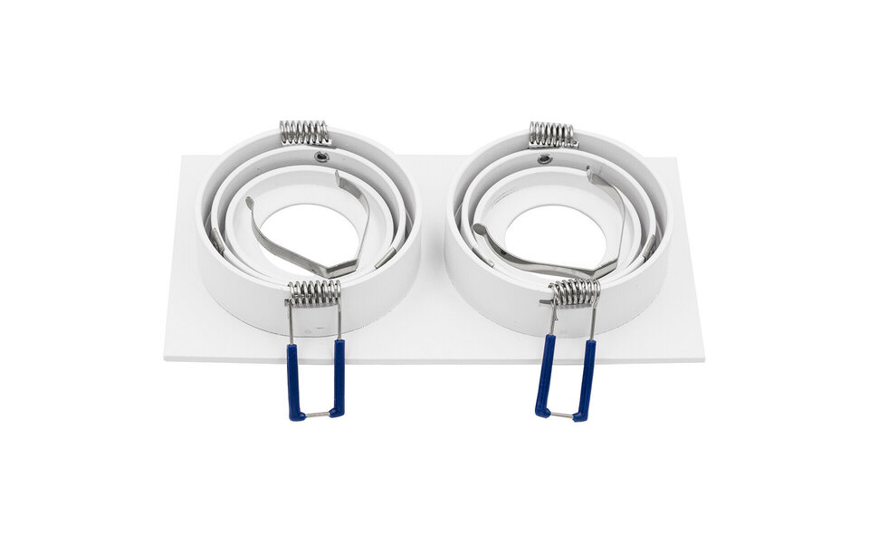 HLW LED LED Spotlight Set - Tiltable White Recessed Spotlight 5W LED GU10 Fitting HLW LED LED Spotlight Set - Tiltable White Recessed Spotlight 5W LED GU10 Fitting